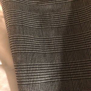 Ankle length plaid slacks